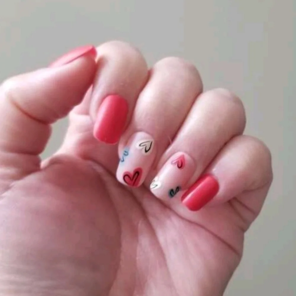 2/$16 Hearts Press On Nails - Picture 7 of 16